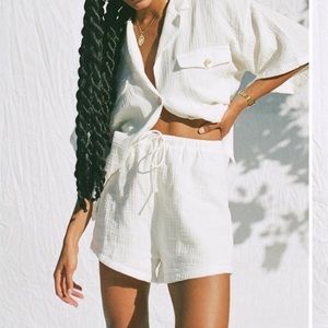 Sabo Skirt high waisted shorts.